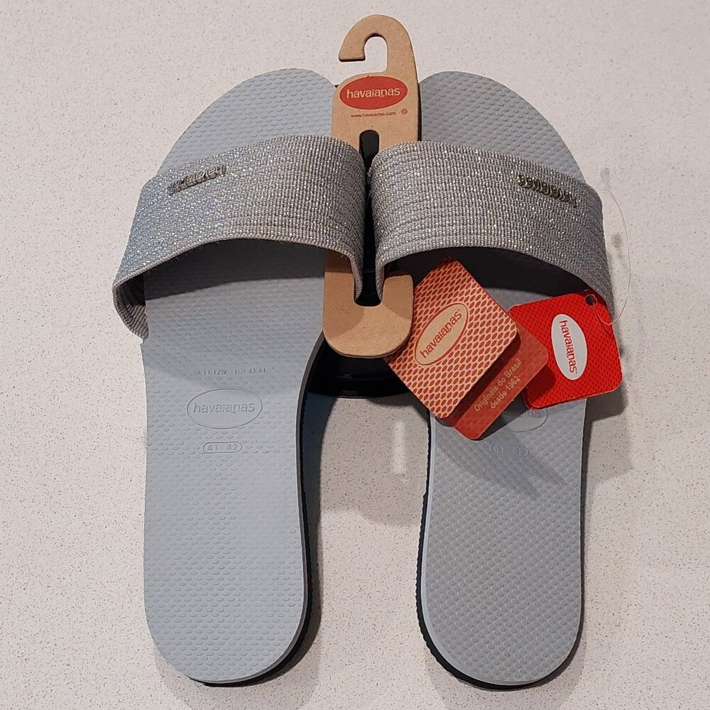 Havaianas Ice Grey Sandals Women's Size 11/12 Wide